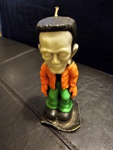 Frankenstein Wax Candle Vintage Gurley Unused 5.5" Height - Picture 1 of 5