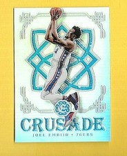 JOEL EMBIID 2016-17 EXCALIBUR CRUSADE SILVER PRIZM #51  SIXERS