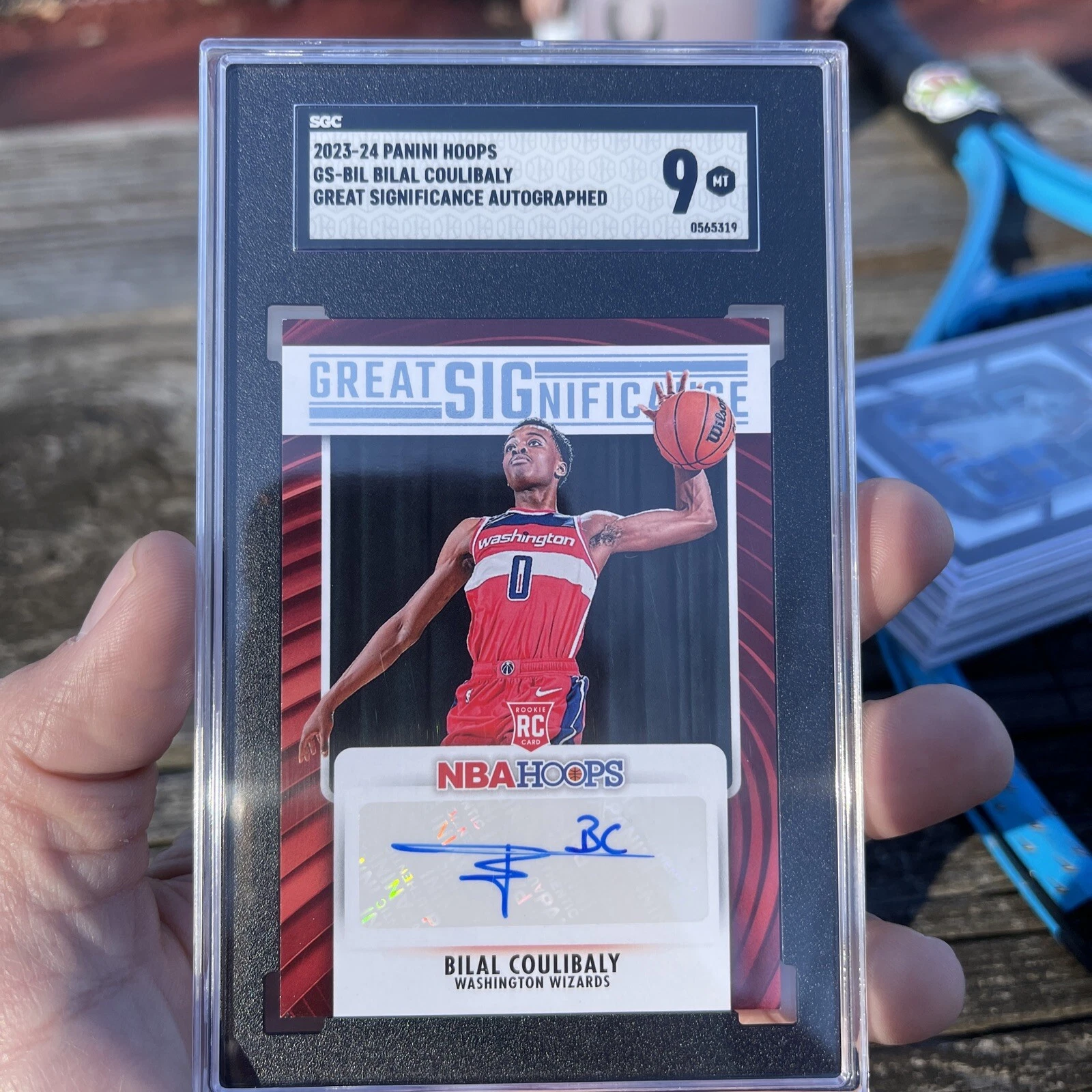2023-24 NBA Hoops Great Significance Auto Bilal Coulibaly RC #GS-BIL Wizards