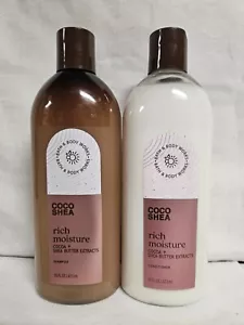 Bath & Body Works Coco Shea Rich Moisture Hair Shampoo & Conditioner Set 16 oz - Picture 1 of 1
