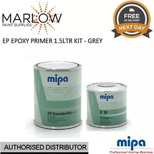 MIPA EP-Grundierfiller EPOXY PRIMER 2k + EP FAST HARDENER E10  - 1.5L KIT GREY - Picture 1 of 5