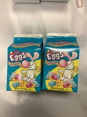 2*Dubble Bubble - Bubble Egg-Shaped Gum & 7 oz 1 Cartons Fruit Flavors 47 eggs - Изображение 1 из 2