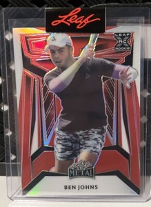 Ben Johns 2023 Leaf Metal Pickleball Red Prismatic /199 #MB-2 SP