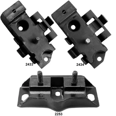 Juego de 3 piezas de soportes de motor delantero derecho/derecho y transmisión trasera para Ford Granada 4.1 AT/MT Foto 1 de 4