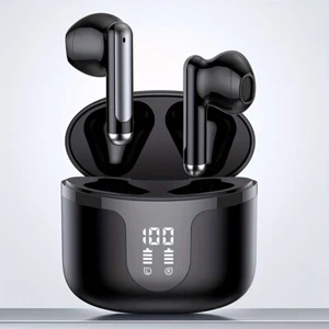 Auriculares inalámbricos Bluetooth Auriculares Auriculares Para iPhone Android NEGRO - Imagen 1 de 14