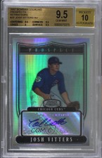 2007 Bowman Sterling Prospects Refractor /199 Josh Vitters BGS 9.5 GEM MINT Auto