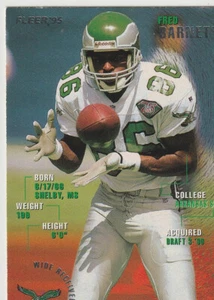 1995 Fleer Shell FACT Fred Barnett #25 Philadelphia Eagles - Picture 1 of 2