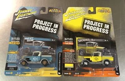 JOHNNY LIGHTNING PROJECT IN PROGRESS 1929 МОДЕЛЬ FORD ПИКАП ЛОТ ИЗ 2 ВЕРСИЙ A И B - Изображение 1 из 4