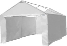12000211010 Side Wall Kit for Domain Carport, White (Top and Frame Not Included)