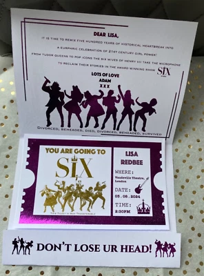 HANDMADE SIX The Musical - REVEAL Ticket
