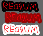 The Shining REDRUM MURDER Stephen King - Die Cut Sticker