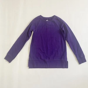 PRIMARY Purple pullover sweatshirt with side slits 12 - Picture 1 of 6