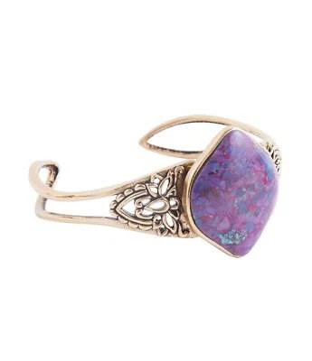 Brazalete púrpura turquesa y bronce Foto 1 de 2