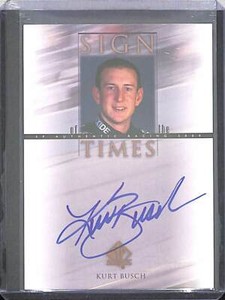2000 Upper Deck SP Sign of the Times Autograph #KB Kurt Busch
