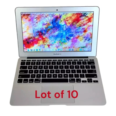Lot 10x Apple Macbook Air 11" - i5 1.3GHZ 4GB 128GB SSD - Big Sur - Grade C - Image 1 of 4