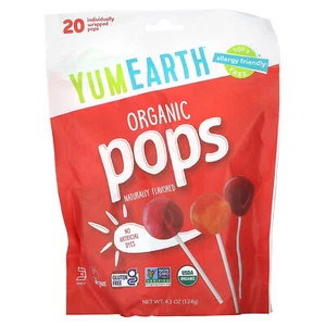 Organic Pops, Assorted Flavors, 20 Pops, 4.3 oz (124 g) - Picture 1 of 2