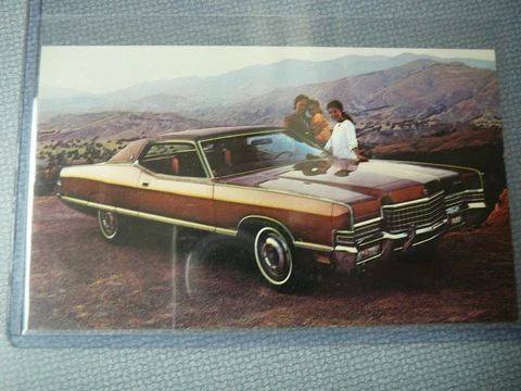 1972 Johnny Bench Pete Rose Cincinnati Reds Mercury Marquis Bro 2DRHT Post Card Cover