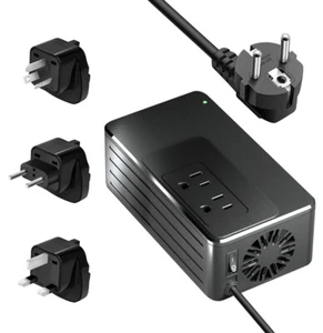 1600W Voltage Converter 220V to 110V, 2 lbs Pure Sine Wave for All US Appliances - Picture 1 of 5