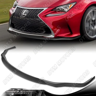 For 15-18 Lexus RC300 RC350 AG-Style Black Front Bumper Lip Body Kit Spoiler - Image 1 of 4
