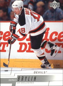 2000-01 (DEVILS) Upper Deck Exclusives Tier 1 #336 Sergei Brylin /100