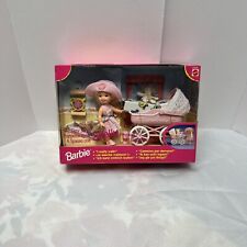 Vintage 1998 Mattel Barbie Tiny Steps Kelly Doll With Stroller  New Read