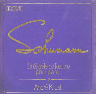 4LP Canvas Box SCHUMANN Piano Works Vol.2 ANDRE KRUST RCA France 1960s Recording Foto 1 de 3