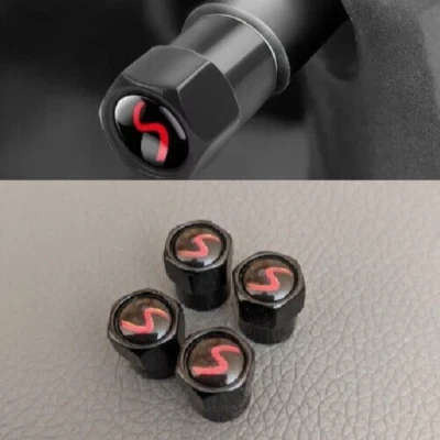 Tapa de válvula antipolvo hexagonal R52 MINI Cooper S metal negro Foto 1 de 3