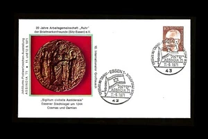 GERMANY 1971 ESSEN ISRAEL FLAG CANCELLATION - Picture 1 of 1