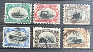 U.S: 1901, Pan American Exposition Issue, complete, used SC#294-299. #08-1021 - Picture 1 of 2
