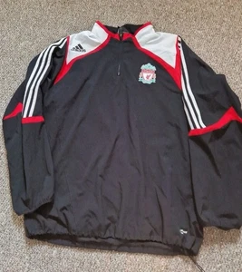 Liverpool Jacket Large Black Training Tracksuit Adidas Track 2007 44/46 - Picture 1 of 14