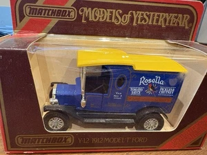 New - Matchbox Models of Yesteryear - Y-12 1912 Model T Ford - Rosella Livery - Picture 1 of 3