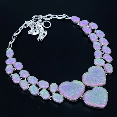 Australian Triplet Opal Gemstone 925 Sterling Silver Jewelry Necklace 18" VJ 274 - Image 1 of 4