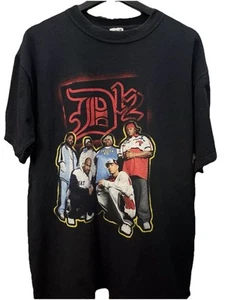 Vintage D12 Eminem 2004 US Tour T Shirt Large Rap Tee Hip Hop Slim Shady Black - Picture 1 of 7