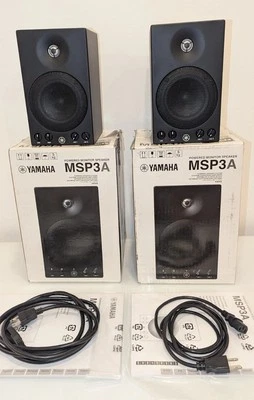 Пара (2) профессиональных динамиков монитора с усилителем Yamaha MSP3A - Изображение 1 из 4
