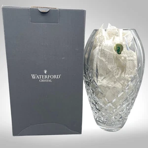 Waterford Crystal Araglin 9" Flower Vase w/OG Box, Foil Sticker, Tissue Ireland - Picture 1 of 16