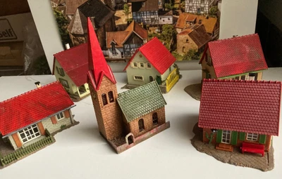 Faller (?) HO Konvolut aus den 70ern  - Ensamble- Fertigmodelle- - Bild 1 von 4