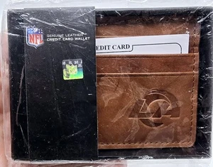 NOS Los Angeles Rams NFL Genuine Leather Credit Card Wallet Rico Industries - Picture 1 of 3