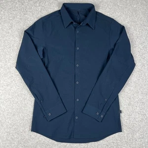 Lululemon Commission Long Sleeve Button Shirt XS Blue Stretch Performance - Picture 1 of 6