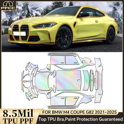For BMW M4 Coupe G82 2021-2025 Full Car Precut Paint Protection Film PPF Gloss - Image 1 of 4