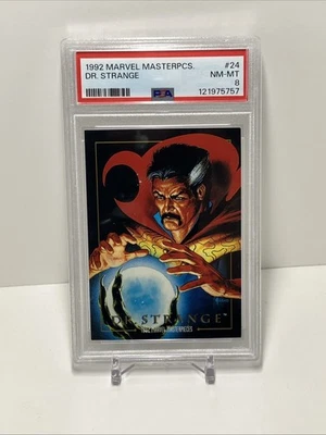 Sky Box, 1992 Marvel Masterpieces, #24, Dr. Strange, PSA 8 - Image 1 of 2