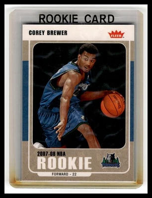 2007-08 Fleer #204 Corey Brewer Glossy Foto 1 de 2