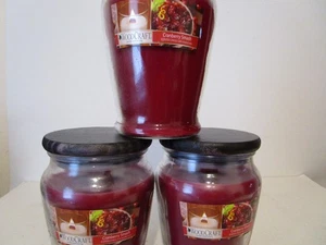 Velas de mecha de madera agrietada artesanal de madera antigua Williamsburg arándano 15 oz 3 frascos - Imagen 1 de 4