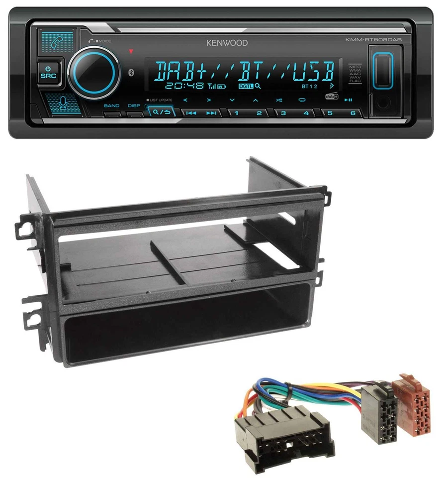 Kenwood Bluetooth MP3 DAB USB Autoradio für Hyundai Santa Fe Sonata bis 05 - Bild 1 von 4