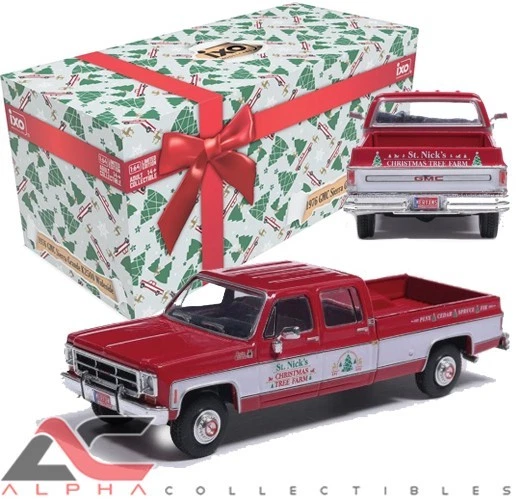 IXO IA64020 1:64 1976 GMC SIERRA GRANDE 2500 ST NICK'S CHRISTMAS TREE FARM - Image 1 of 1