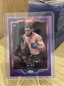 2025 Topps Chrome UFC - Nurullo Aliev Purple Refractor RC #105 - Picture 1 of 2