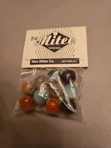 Vintage Mitee Co., 5 Cents, 10 Marbles, New, Never Opened, New York, NOS NIP NEW - Picture 1 of 20