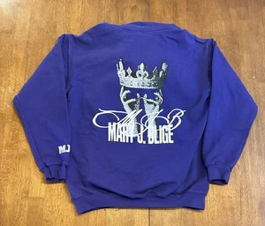 Mary J Blige Heavyweight Hoodie Sweatshirt Medium Purple - Picture 1 of 7