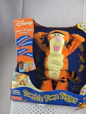 Disney Tumble Time Tigger Interactive 12" Cartwheel Fisher Price New In Box - image 1 of 4