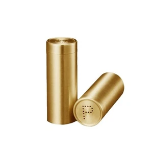 2-Pack Salt Pepper Shakers, 304 Stainless Steel, 3OZ, Gold, Large - Picture 1 of 5