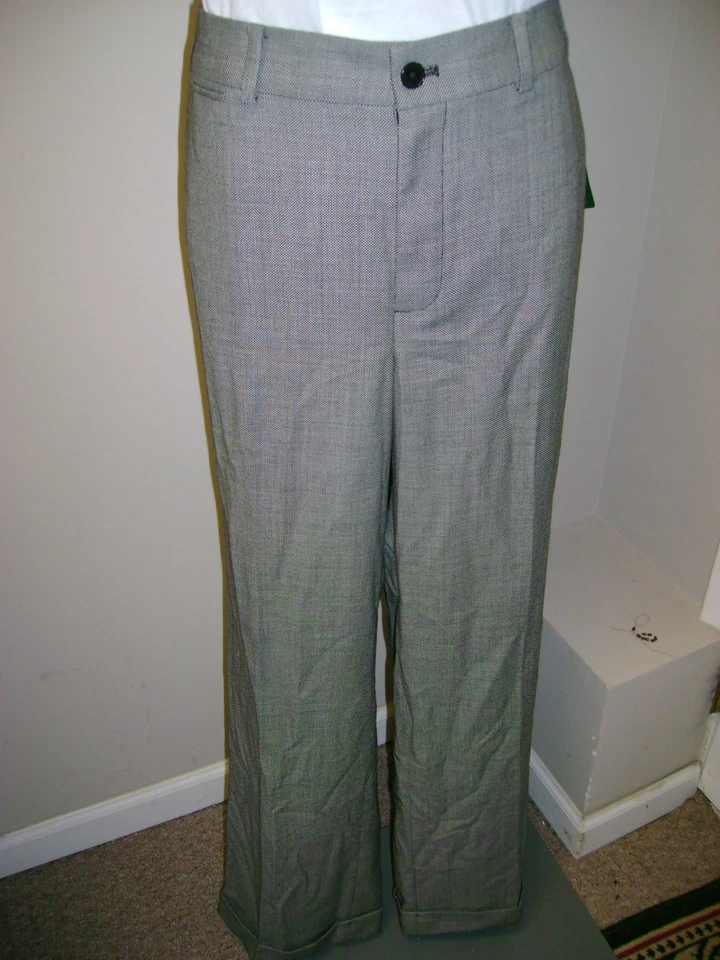Pantalones de vestir Ralph Lauren blanco y negro 16 nuevos con etiquetas $179 Foto 1 de 1